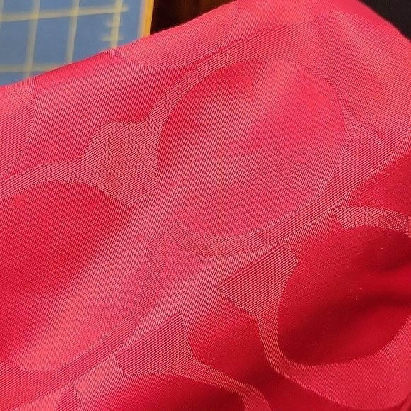 Coach Pink Signature Tote Bag with Leather Straps - Picture 8 of 13